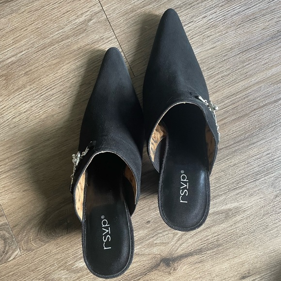 NEW RSVP Hank Black Suede Boots Women’s 8M - Picture 3 of 10